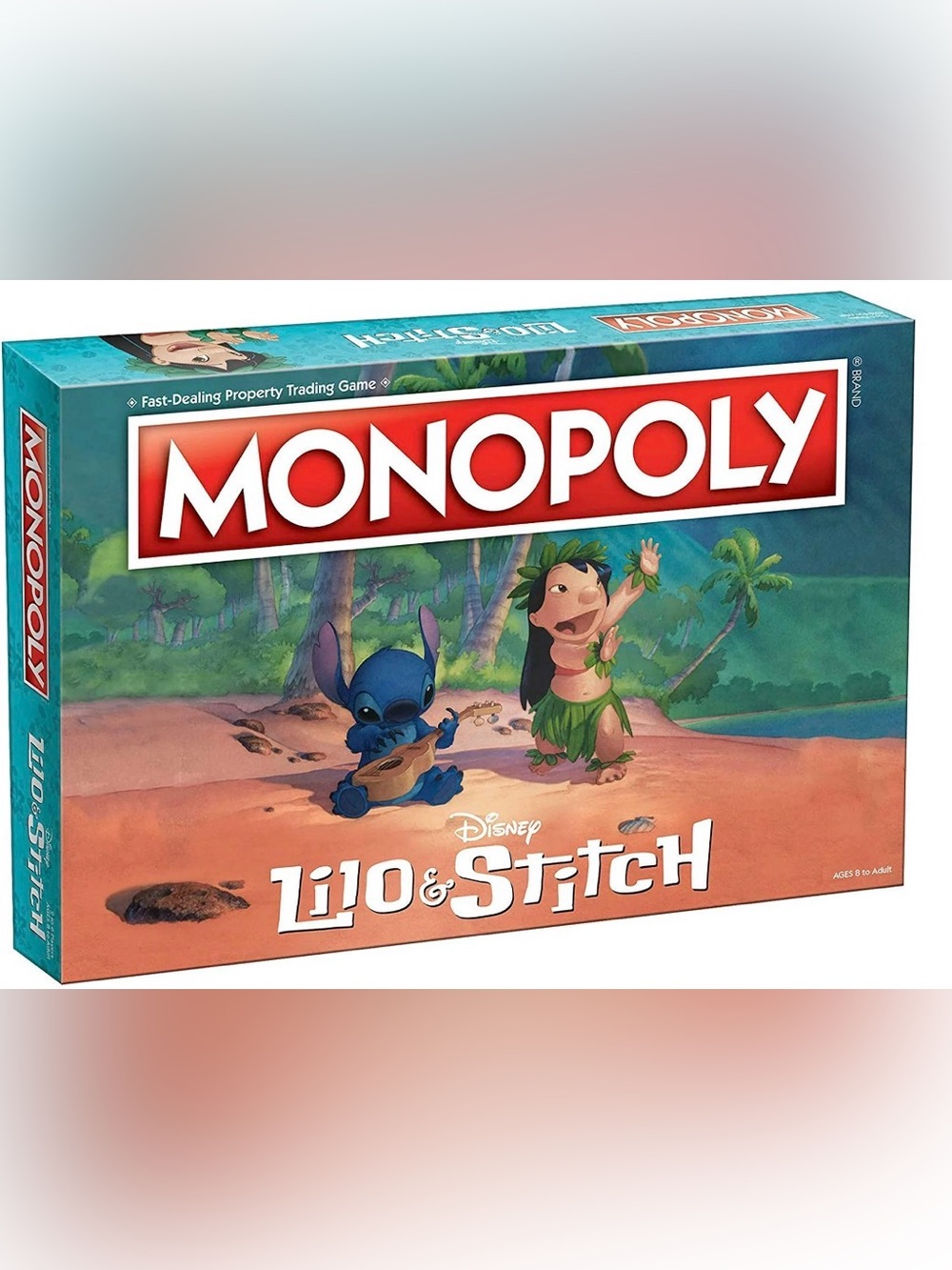 Monopoly Disney Lilo & Stitch Board Game - Teal and Coral